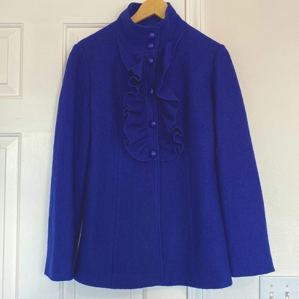 Mac and Jac long jacket in a royal blue/purple.
